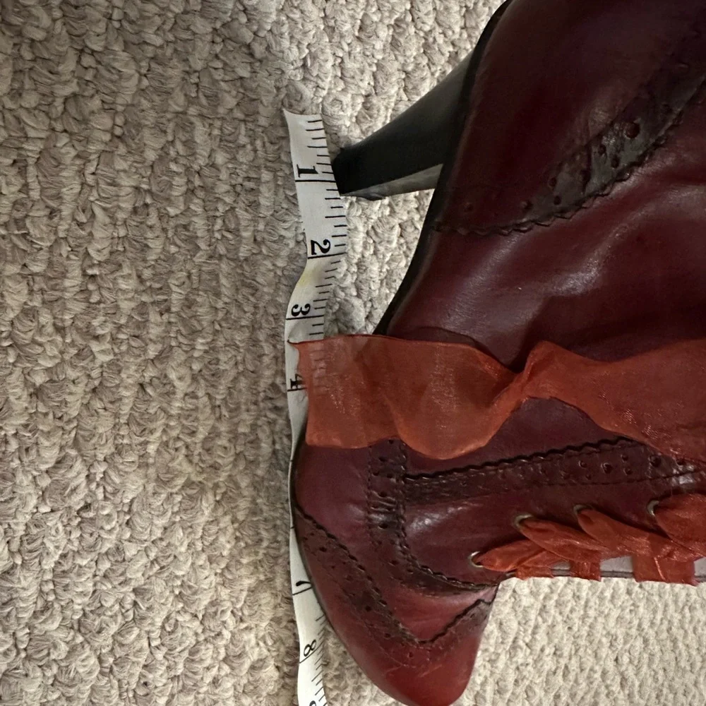 Hush Puppies Burgundy Lace-Up Boots - Picture 6 of 7